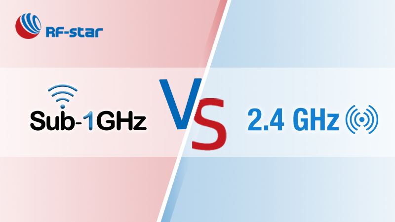 RF sub-1 GHz vs. RF de 2,4 GHz da RF-star
