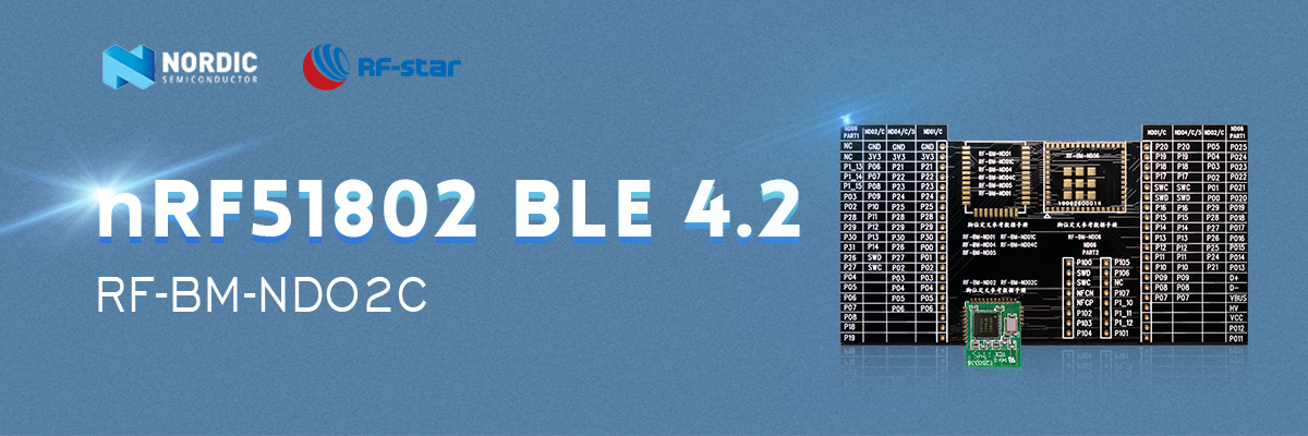 Módulo BLE4.2 com Chip Nórdico SoC nRF51822 RF-BM-ND02C