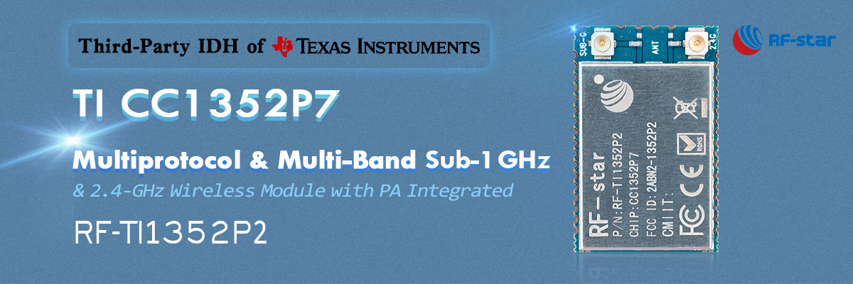 TI CC1352P7 Multiprotocolo e Multibanda Sub-1 GHz RF-TI1352P2