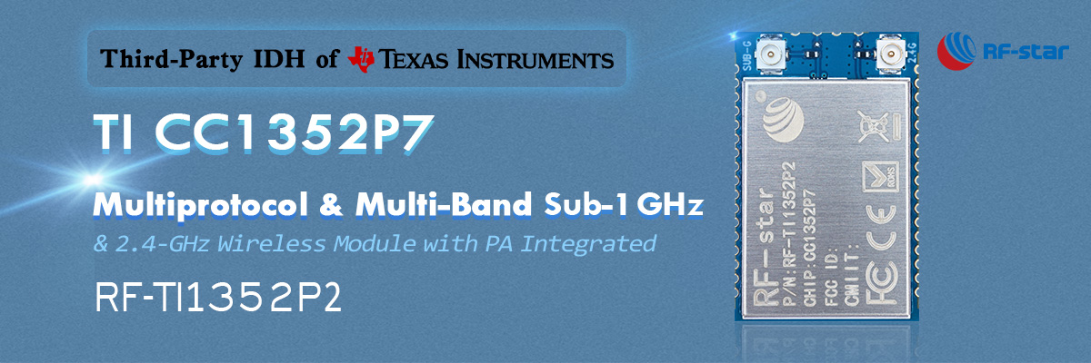 TI CC1352P7 Multiprotocolo e Multibanda Sub-1 GHz RF-TI1352P2