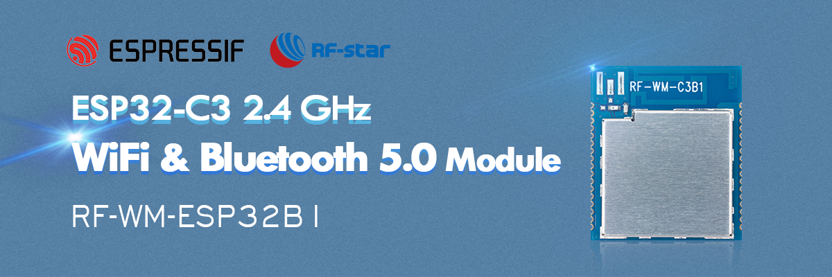 Módulo ESP32-C3 2,4 GHz WiFi e Bluetooth 5.0 de baixa potência RF-WM-ESP32B1