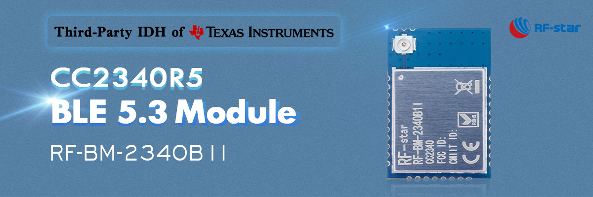 Características do Módulo TI CC2340R5 BLE5.3 RF-BM-2340B1I