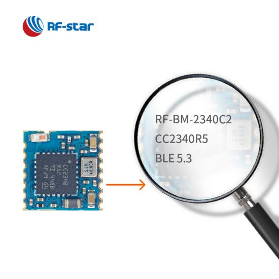 TI CC2340R5 BLE + ZigBee Module RF-BM-2340C2 with Mini Size