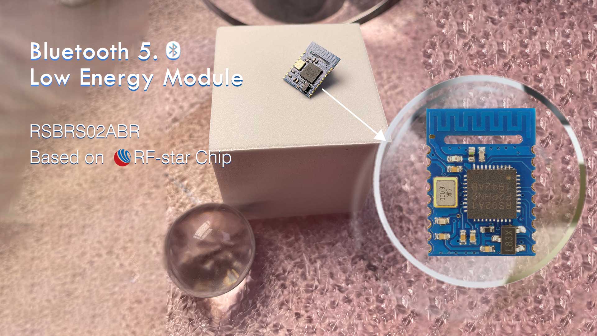 Módulo de baixa energia Bluetooth 5.0 RSBRS02ABR baseado em RF-star Chip