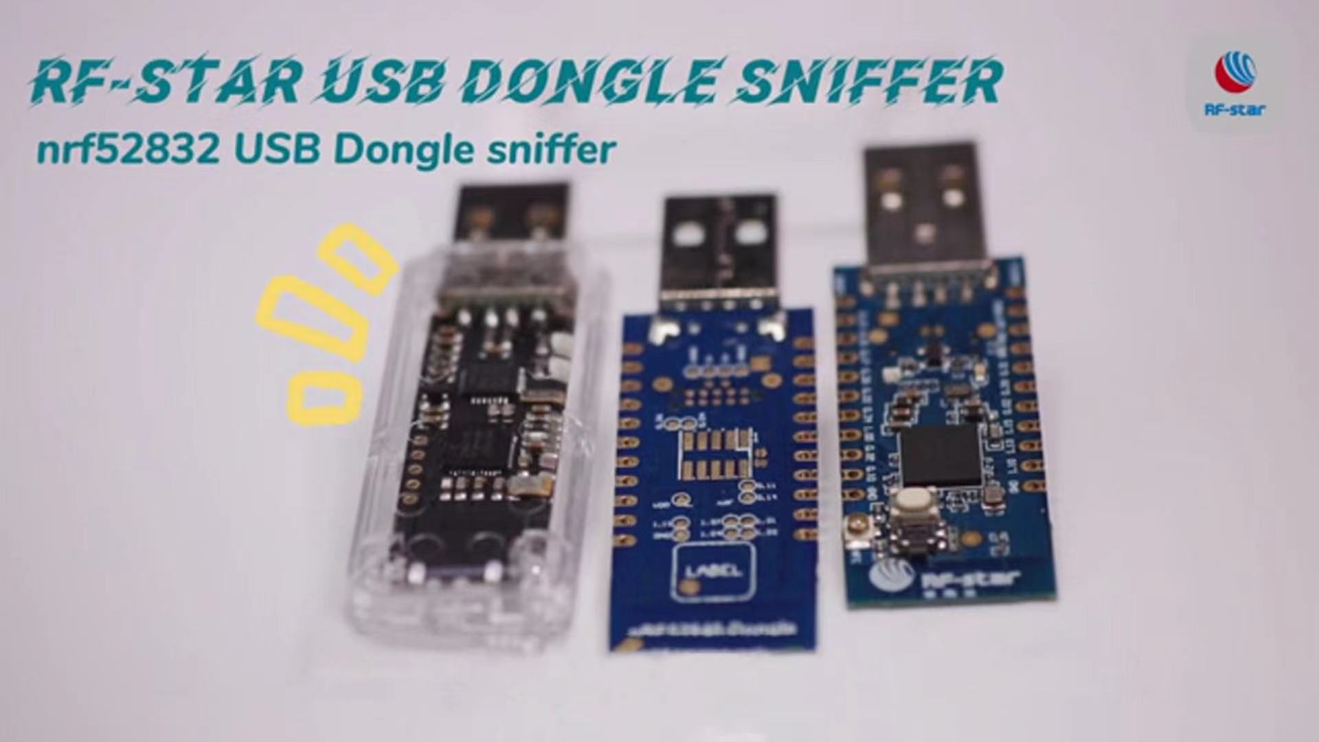 nRF Connect RF-star de baixa energia BLE 5.0 nRF52832 USB Dongle sniffer
