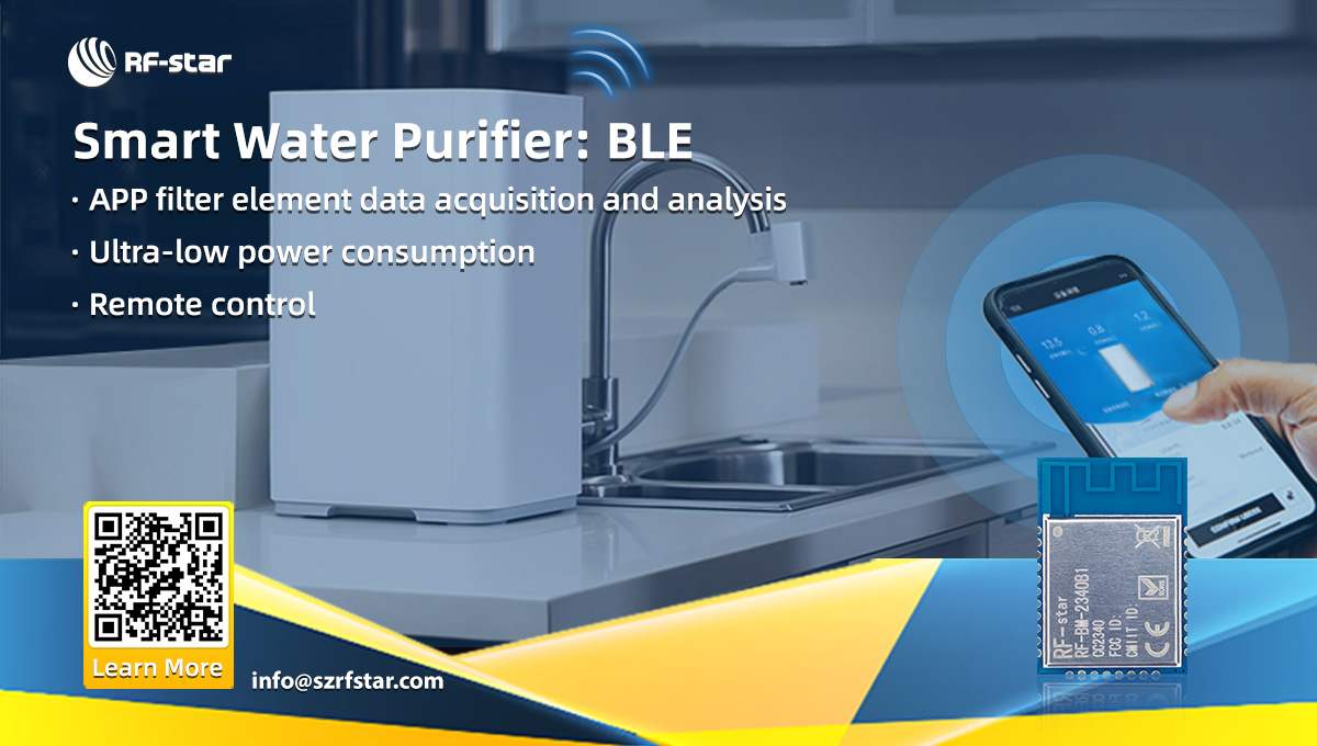 Purificador de água inteligente BLE